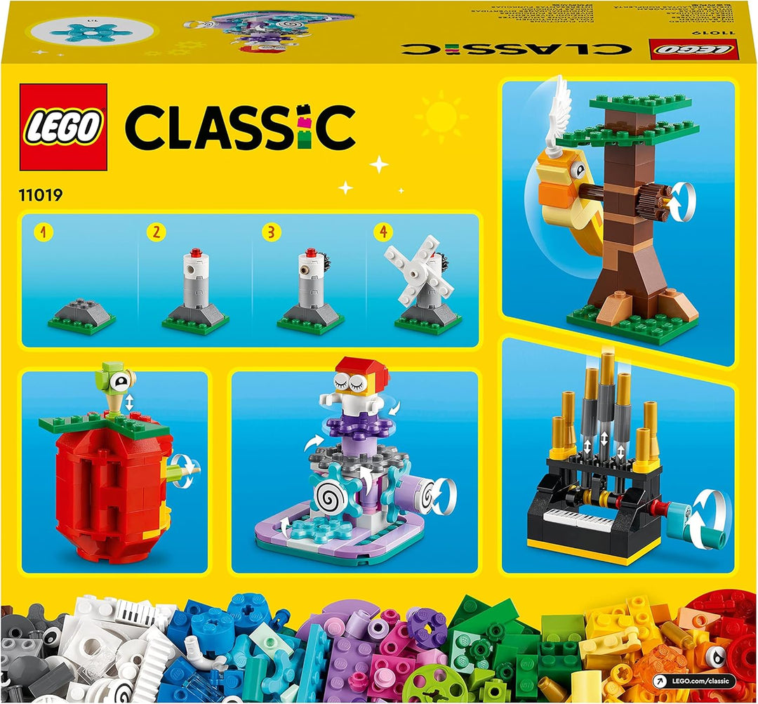LEGO 11019 Classic Bausteine und Funktionen, Box mit LEGO Steinen für Hubschrauber und andere Konstr