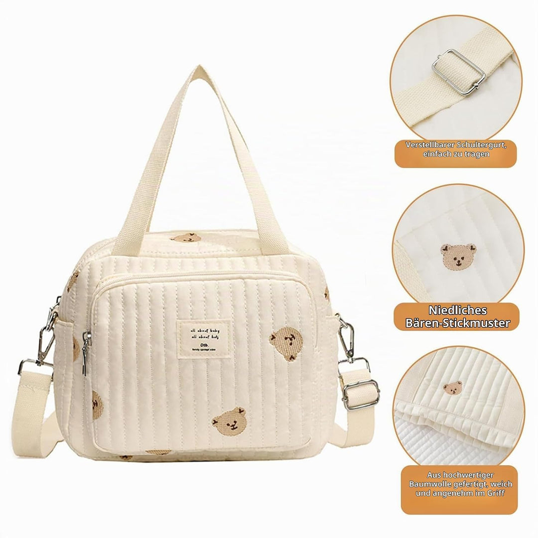 Grosse Wickeltasche Bag, Kompakte Baby Windeltasche &amp; Reisetasche, Vielseitige Tragetasche mit Schul