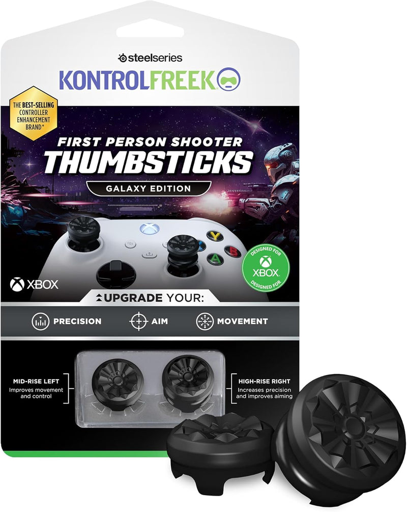 KontrolFreek FPS Freek Galaxy Black für Xbox One und Xbox Series X Controller | 2 Performance Thumbs