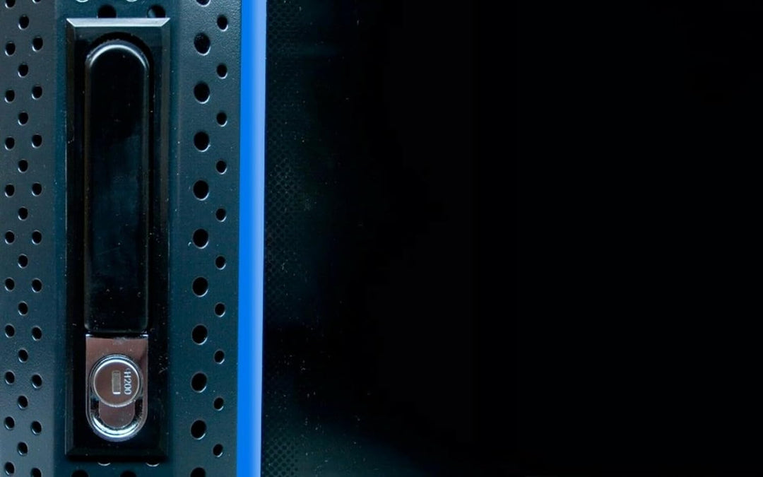 DSIT 12HE Serverschrank - 19 Zoll Wandgehäuse mit Glastür und Perforierte Seitenwände (BxTxH) 600 x