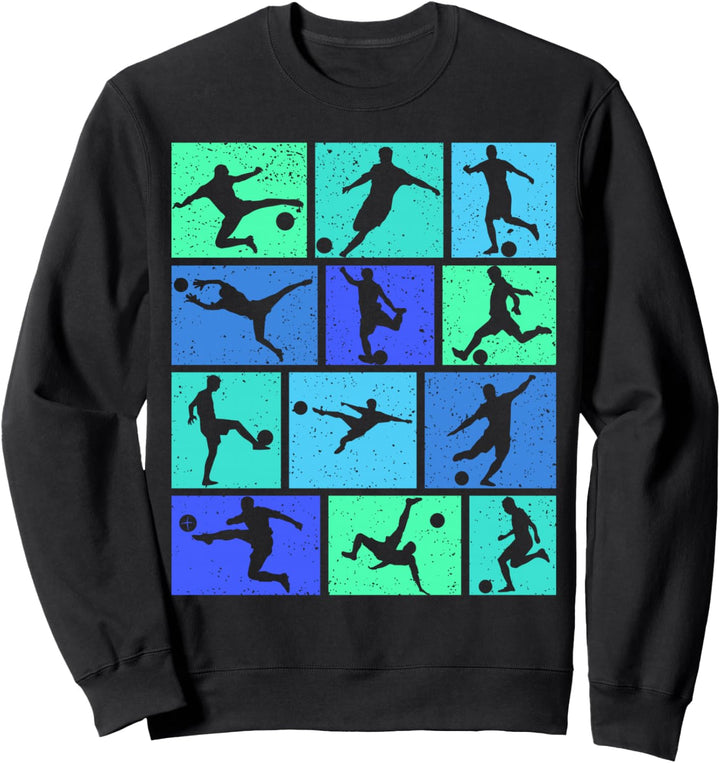 Fussball Fussballer Jungen Kinder Sweatshirt