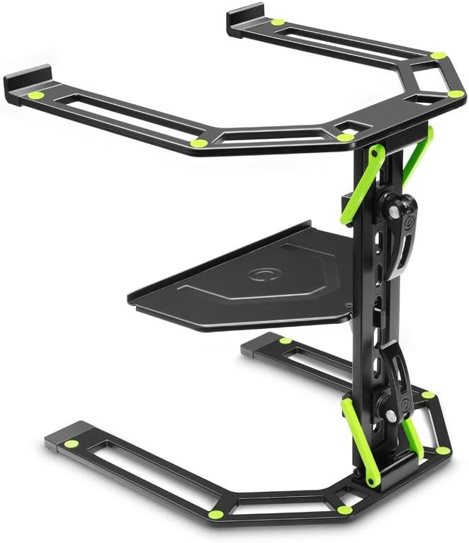 Gravity LTS 01 B - Verstellbarer Ständer für Laptops und Controller mit Belastbarkeit bis 8 kg, schw