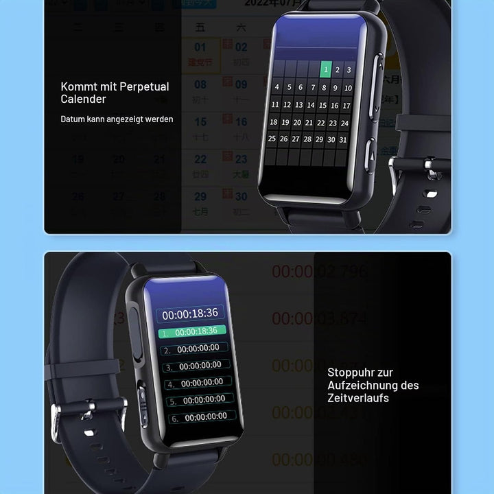 Digitale Voice-Recorder-Uhr, Sprachaktivierter Recorder mit Rauschunterdrückung und Wiedergabe, E-Bo