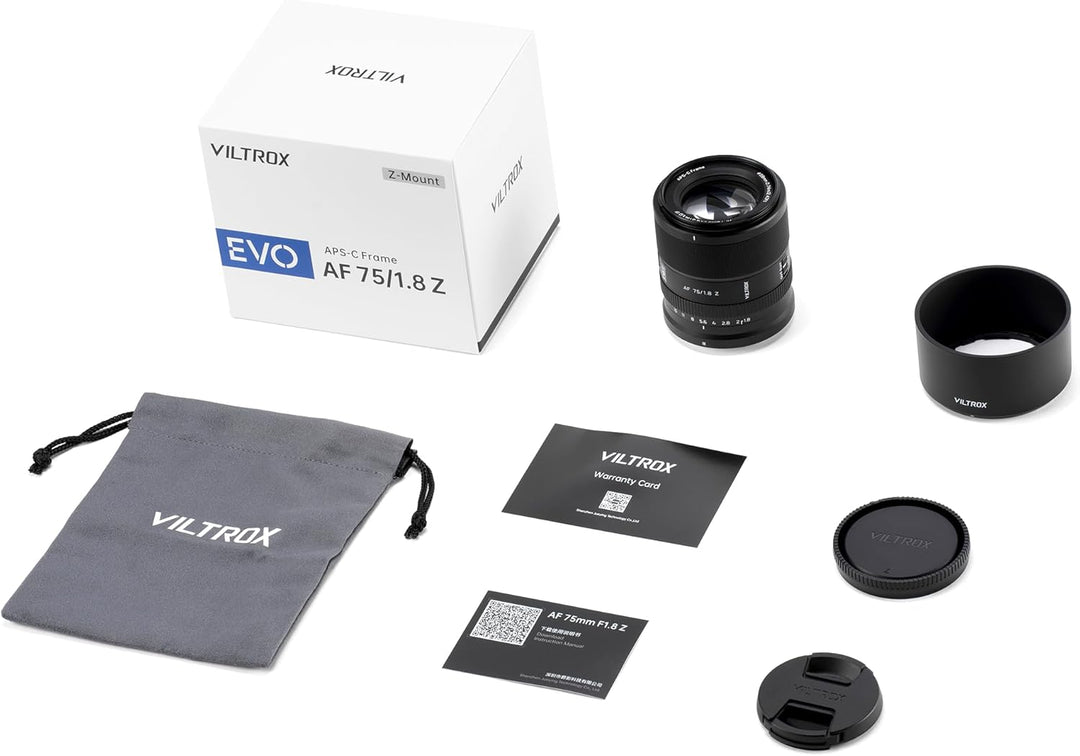 VILTROX 75mm F1.8 Z EVO Objektiv, AF 75mm f1.8 für Nikon Z Mount, Autofokus APS-C Objektiv für Nikon
