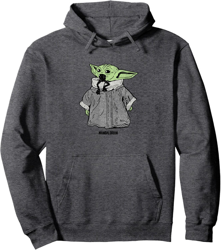 Star Wars: The Mandalorian The Child Frog Dinner Transparent Pullover Hoodie