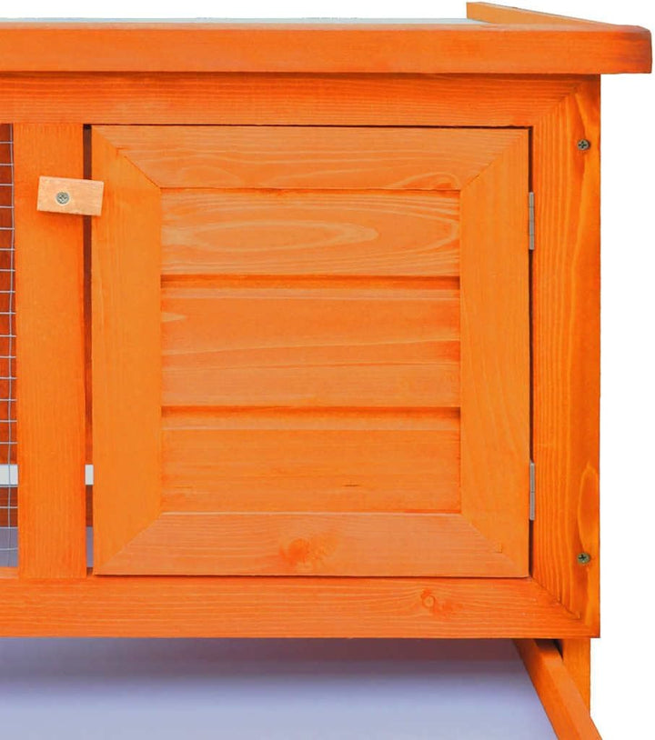 vidaXL Holz Kaninchenstall 1 Ebene Hasenstall Kleintierstall Kaninchenkäfig Messingfarben, Messingfa