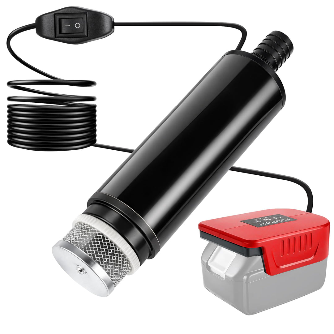Tauchpumpe kompatibel mit Einhell 18V Akku, 30 L/min Mini Wasserpumpe, Tragbare Gartenpumpe mit 4,5