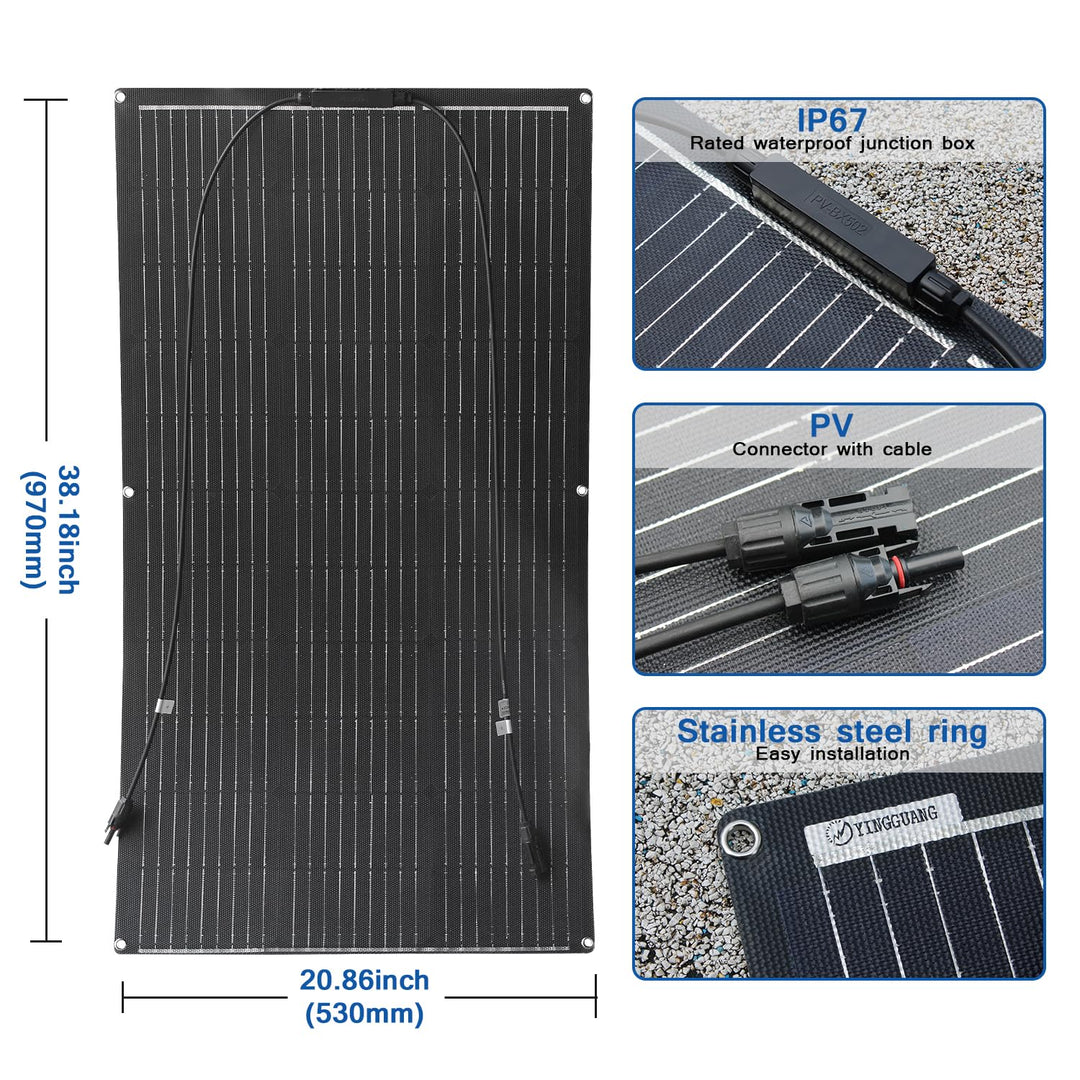 Flexible Solar Panel Solarmodul Monokristallines Solarpanels sind geeignet für Batterie,utdoor Lade