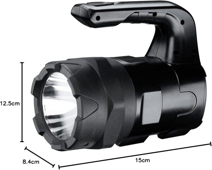 VARTA Taschenlampe LED Laterne inkl. 6x AA Batterien, Indestructible BL20 Pro Arbeitsleuchte, zwei L