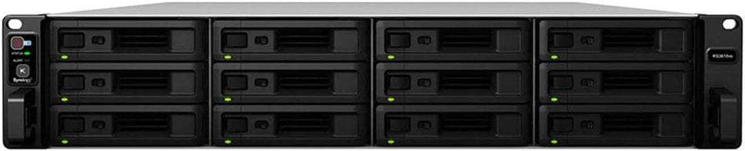 Synology RackStation RS3618xs NAS Rack (2 U) Ethernet/LAN Noir D-1521 12-bay; 8GB DDR4 RS3618xs, 12-