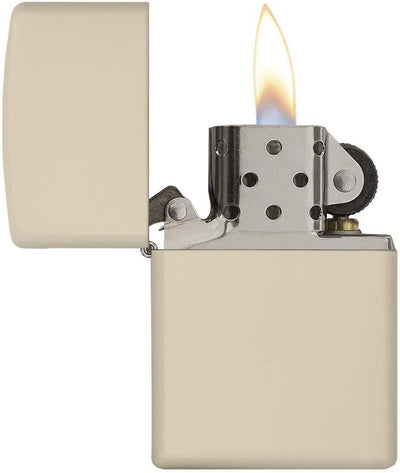 Zippo Mattes Taschenfeuerzeug Kein Logo Cream Matte, Kein Logo Cream Matte