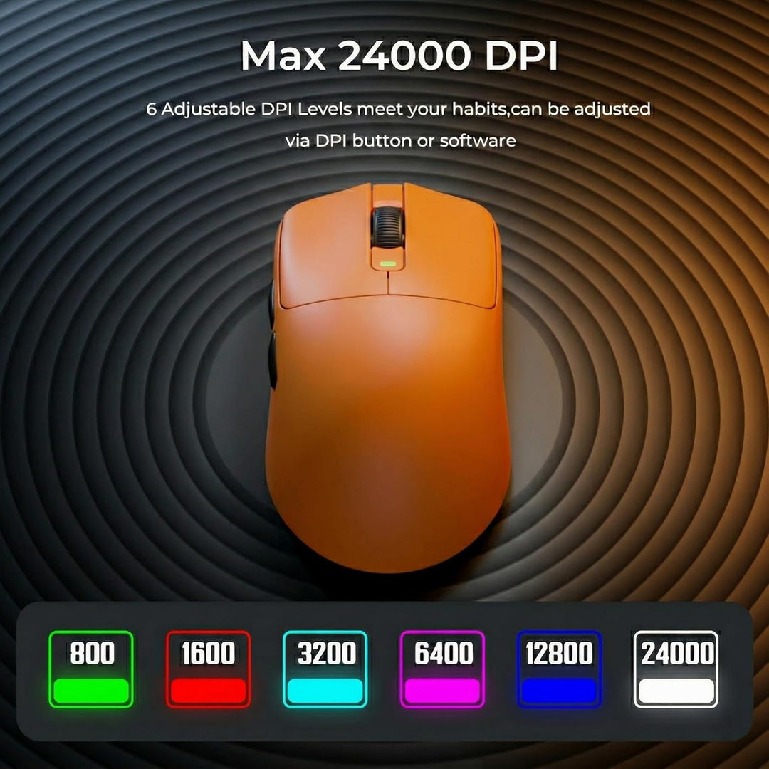 RK ROYAL KLUDGE M30 Gaming Maus Kabellos, 12000 DPI PixArt PAW3311 Sensor, 41g Ultralight Wireless M
