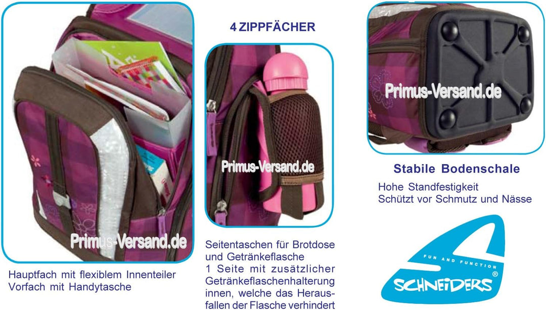 Schneiders Together Forever - Horse Pferd - TOOLBAG Soft Schulranzen-Set 5tlg. mit FEDERMAPPE - 7841