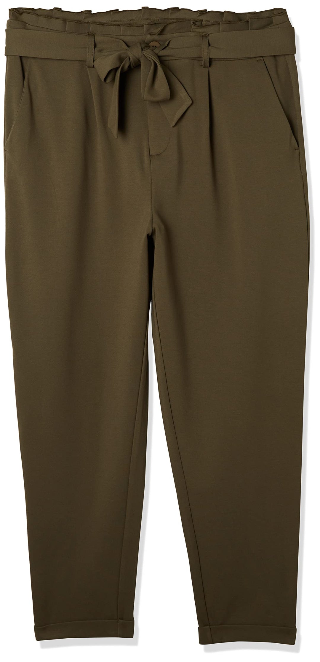 ONLY Carmakoma Damen Cargoldtrash Life Easy Paperback Pant Hose 44 Grosse Grössen Olive Night, 44 Gr