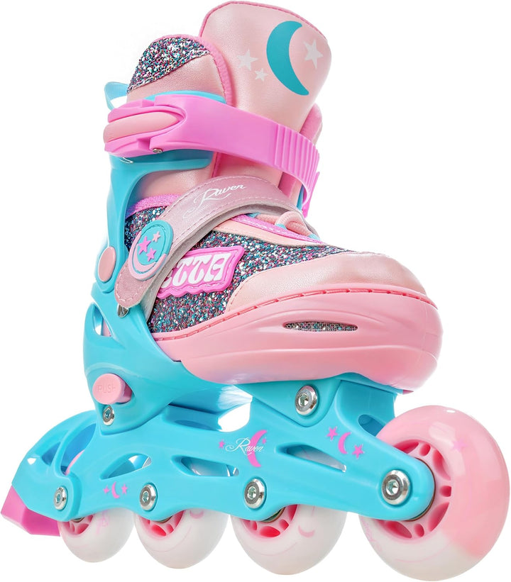 RAVEN 2in1 Schlittschuhe Inline Skates Inliner für Kinder Mädchen verstellbar