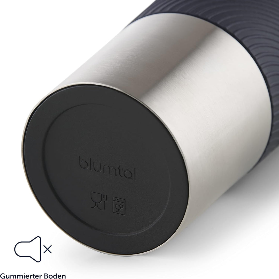 Blumtal Thermobecher 350 ml - Kaffeebecher to go aus Edelstahl - auslaufsicherer Isolierbecher kalt/