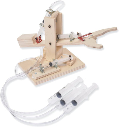 matches21 HOME & HOBBY Kinder Bastelset ab 13 Jahren Roboterarm Pneumatik/Hydraulik Modell als Bausa