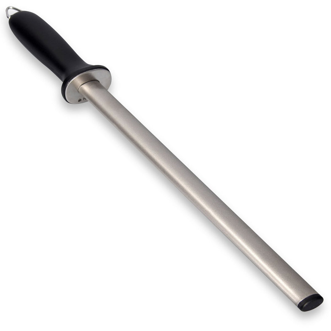 Navaris Diamant-Wetzstahl Wetzstab oval - 31 cm Langer Schleifstab - Messerschleifer für versch. Mes
