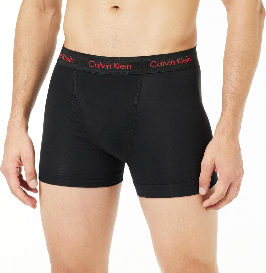 Calvin Klein 000nb2615a Herren S Schwarz (Black W/ Pompian Red Logos), S Schwarz (Black W/ Pompian R
