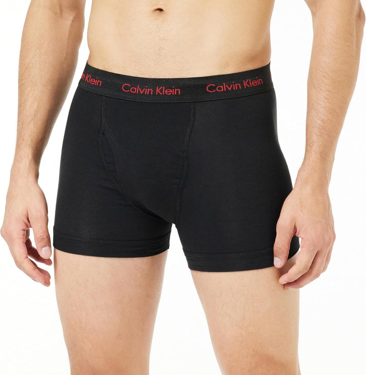 Calvin Klein 000nb2615a Herren S Schwarz (Black W/ Pompian Red Logos), S Schwarz (Black W/ Pompian R