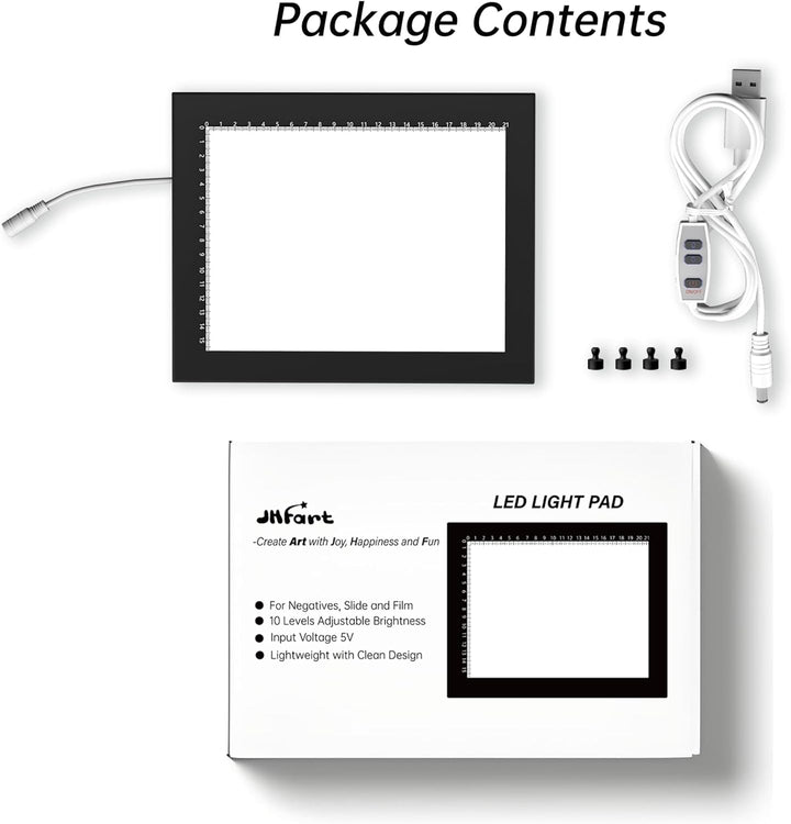 Magnetisch Diascanner Ultradünner Dimmbar LED Leuchtplatte- 21 x 15 Zentimeter-5600K - Hintergrundbe