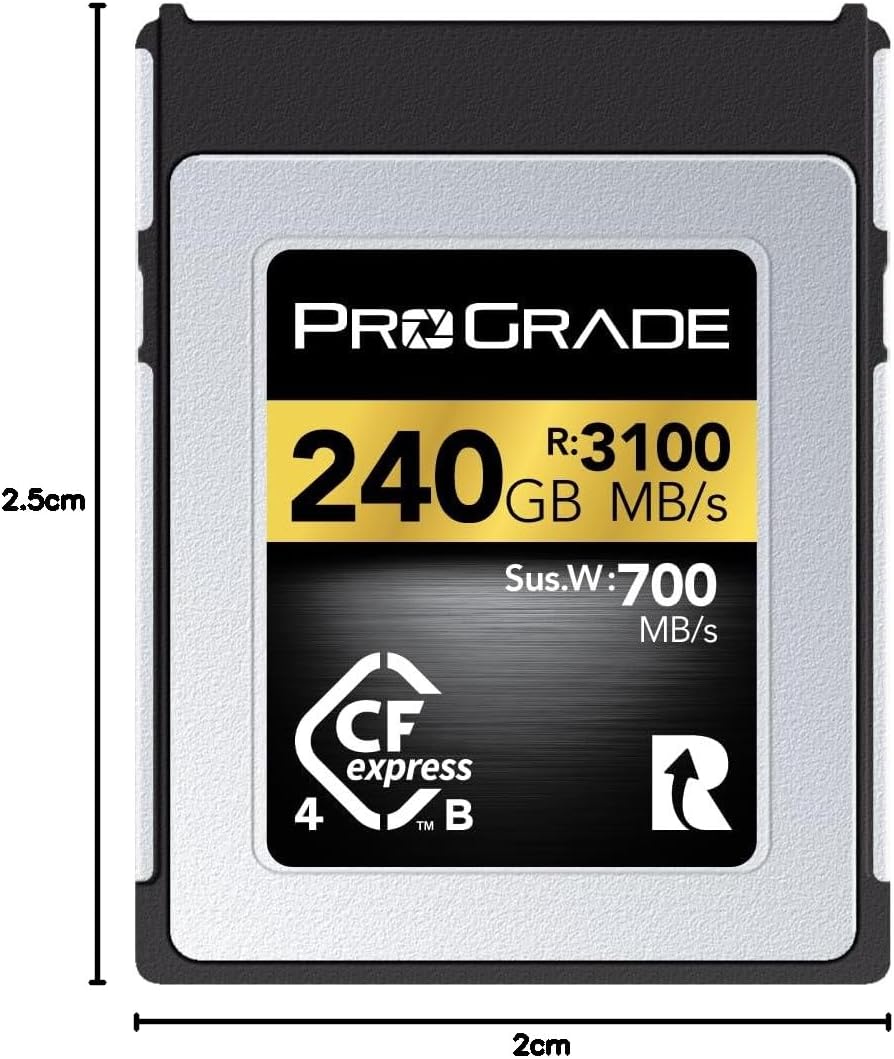 ProGrade Digital CFexpress 4.0 Typ B Speicherkarte für Kameras, optimiert für Express-Übertragung vo