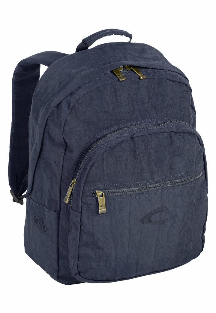 camel active Herren Journey Rucksack mit Organizerfach Dark Blue M, Dark Blue M