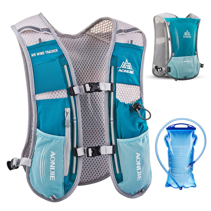 TRIWONDER 5L Ultraleichter Trinkrucksack, Trinkweste, Hydration Pack Fahrradrucksack mit 1.5L Trinkb