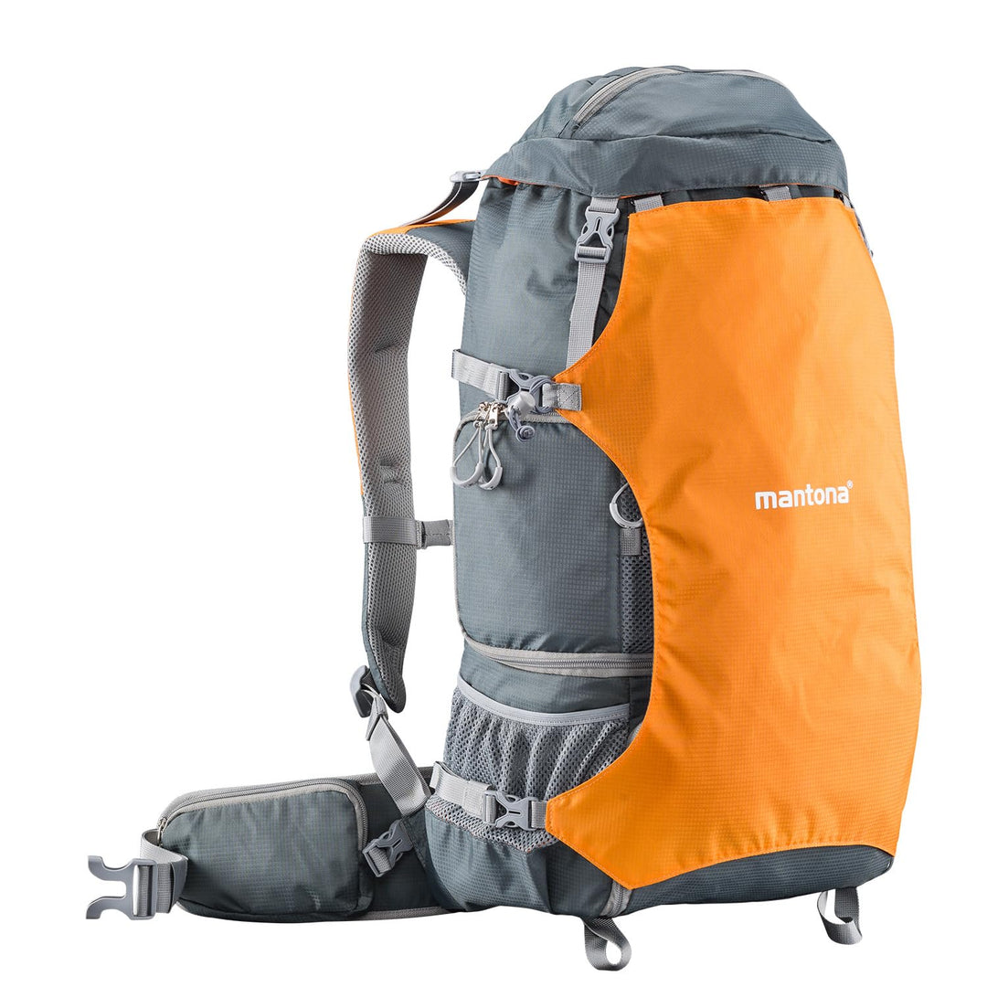 Mantona Kamerarucksack elementsPro 40 - Professioneller Outdoor-Kamerarucksack mit anpassbaren Innen