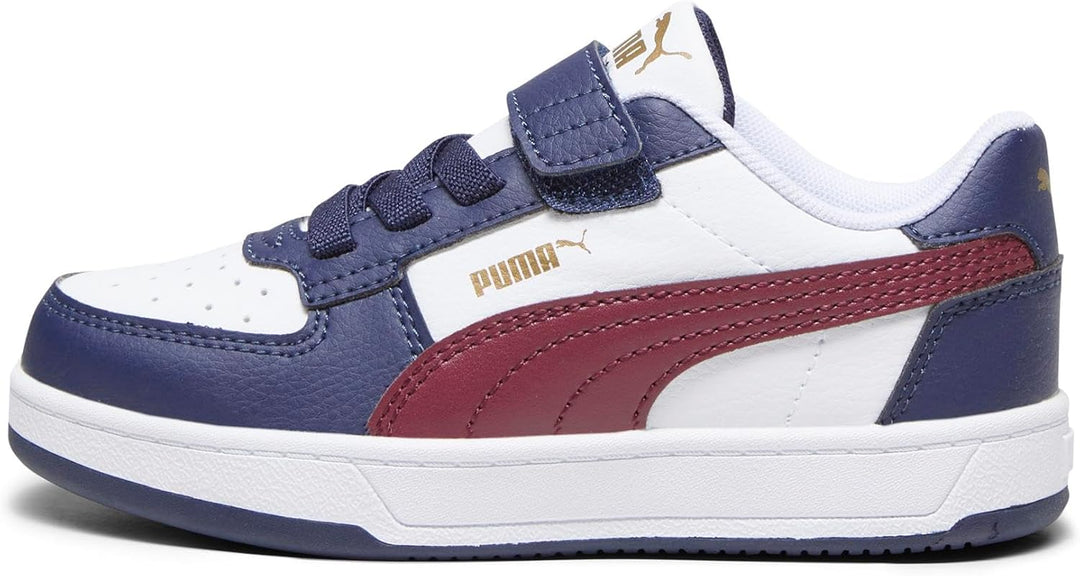PUMA Unisex Kinder Caven 2.0 Ac+ Ps Sneaker, 30 EU 2 0 White Dark Jasper Navy Gold