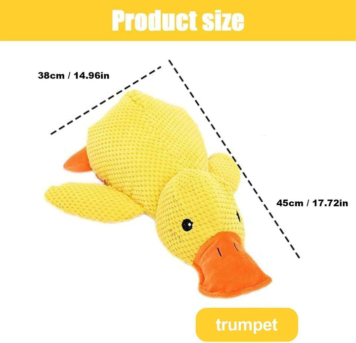Ente Hundespielzeug,38x45cm Quack-Quack Duck Hundespielzeug,Anti Stress Ente Für Hunde,Dog Beruhigen