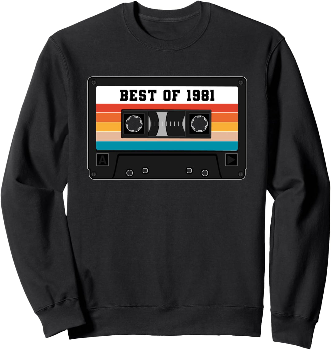 Best Of 1981, 40 Jahre alt, Kassette, Band, Vintage Sweatshirt