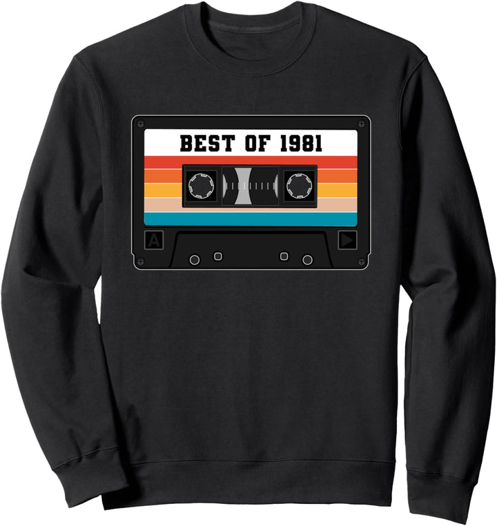 Best Of 1981, 40 Jahre alt, Kassette, Band, Vintage Sweatshirt