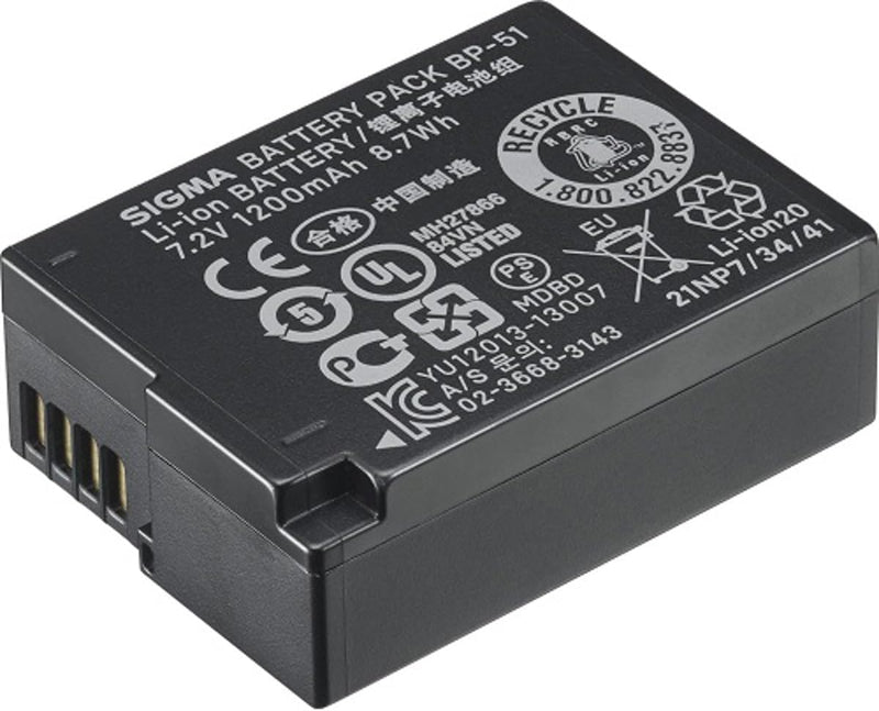 Sigma BP-51 Li-Ion Akku für DP1 und DP2 Quattro Digitalkamera