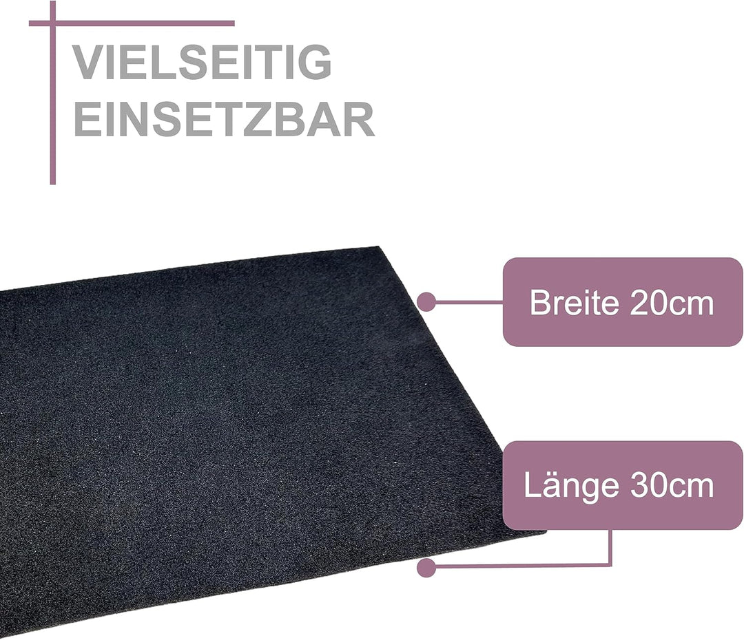 Moosgummiplatte 200mm x 300mm selbstklebend 3mm 5mm 8mm 10mm 12mm 15mm 20mm stark EPDM Zellkautschuk