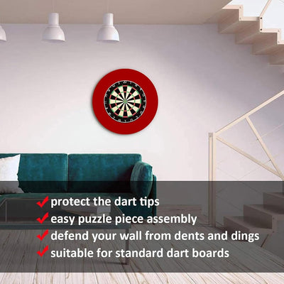 Dart Surround Dart Wandschutz, Dartscheibe Schutzring Dartscheibe Schutz, Dartboard-Einfassung, stab