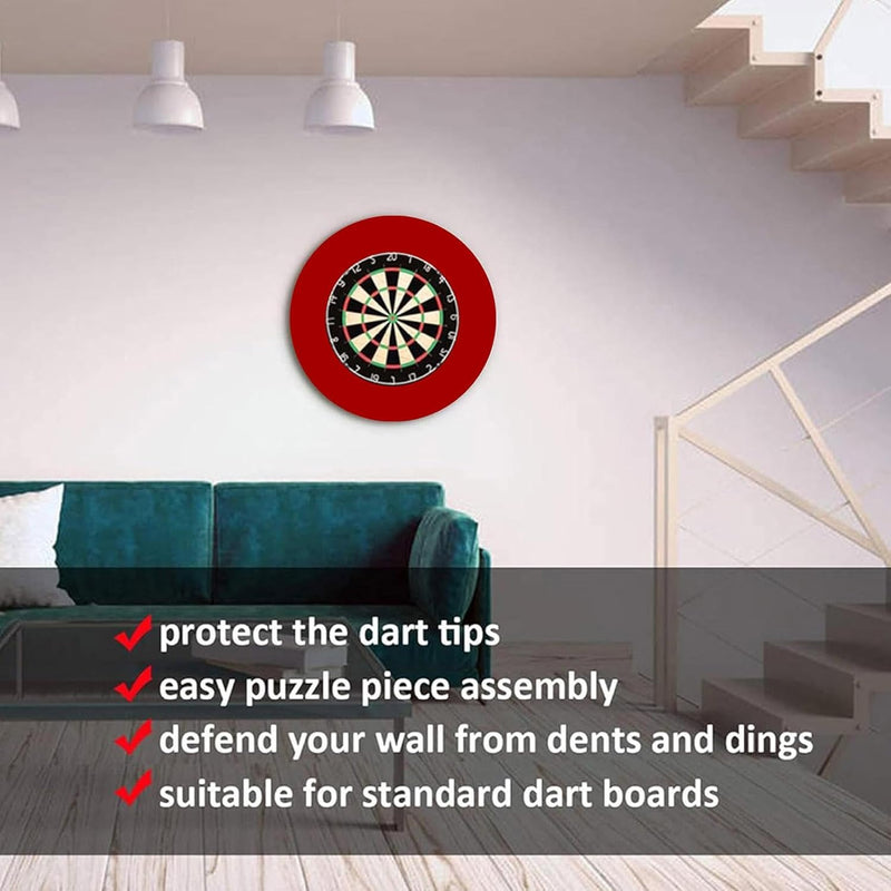 Dart Surround Dart Wandschutz, Dartscheibe Schutzring Dartscheibe Schutz, Dartboard-Einfassung, stab