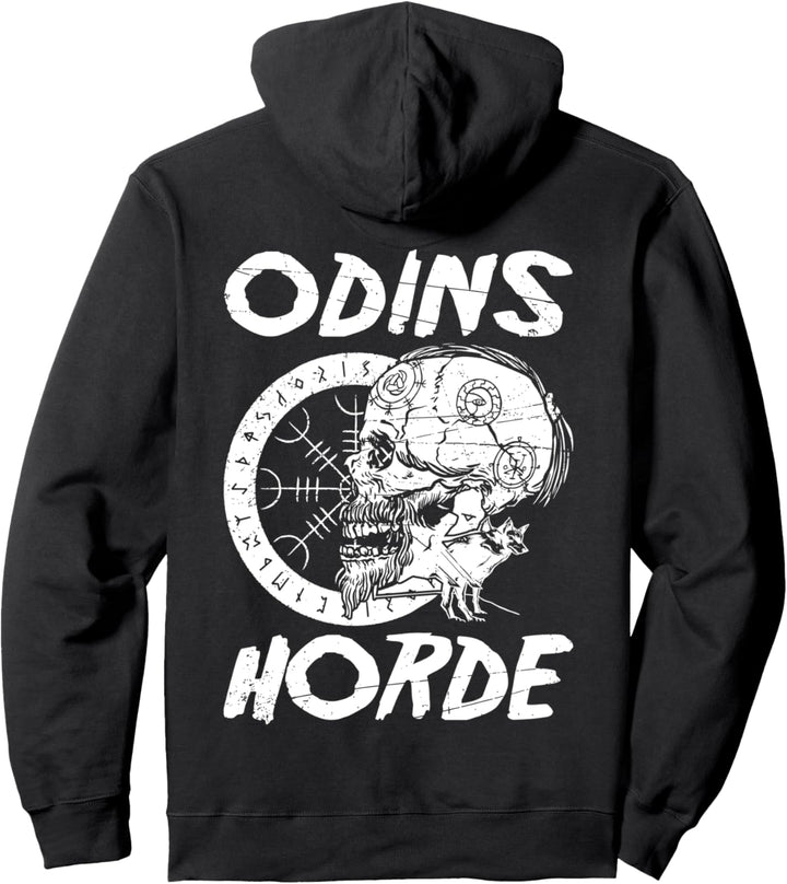 Wikinger Familien Outfit Odins Horde Nordmänner RÜCKENDRUCK Pullover Hoodie