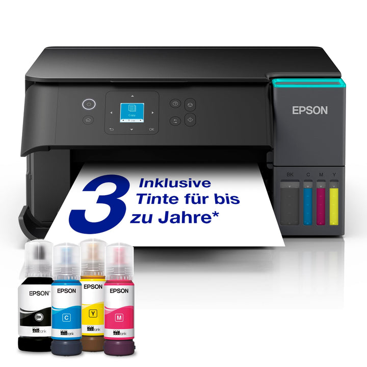 Epson EcoTank ET-2955 Tintentankdrucker | für vielbeschäftigte Haushalte | WLAN | A4 | Drucken, Kopi
