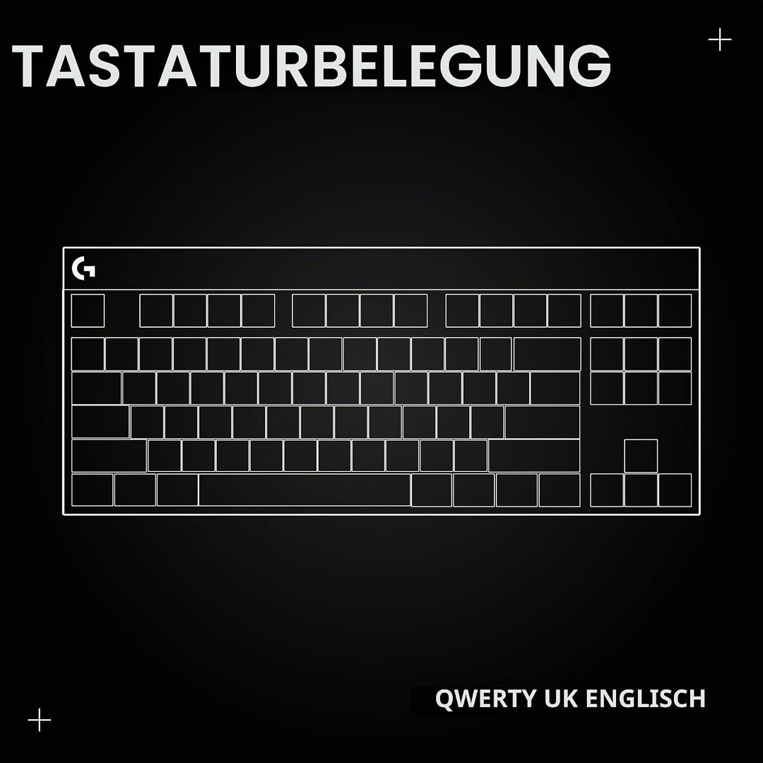 Logitech G PRO X TKL Lightspeed kabellose Gaming-Tastatur - Magenta - UK - Tactile