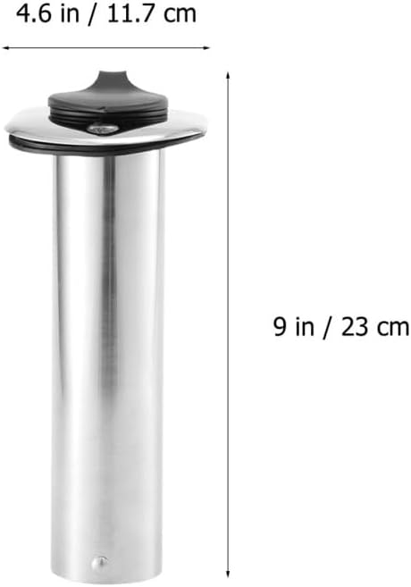 Edelstahl Bootsrutenhalter 90° Einbau Angelrutenhalter für Boot und Yacht,