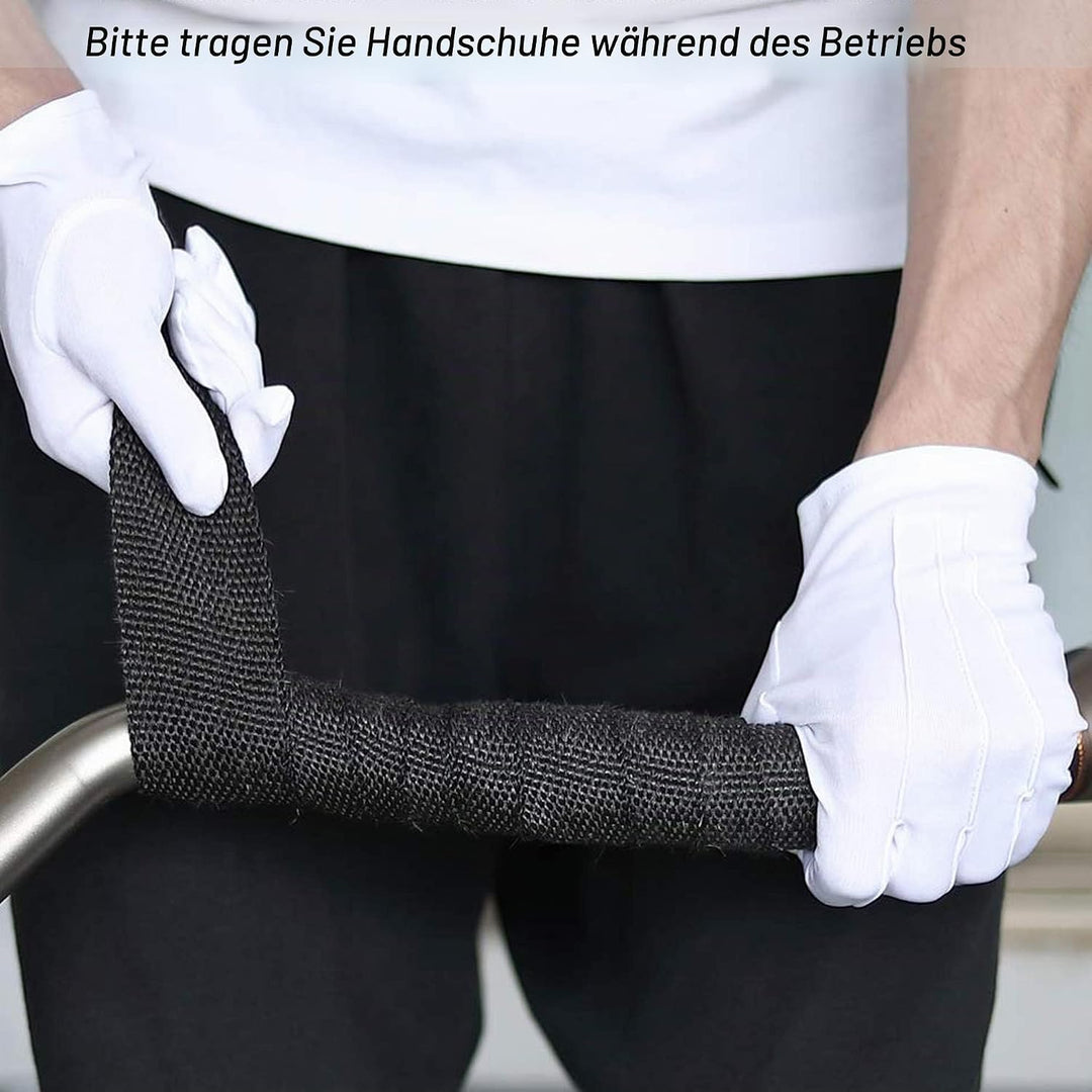 Yizhet Hitzeschutzband Auspuff Hitzeschutzband Basaltfaser Auspuffband Motorrad Hitzeschutzband mit