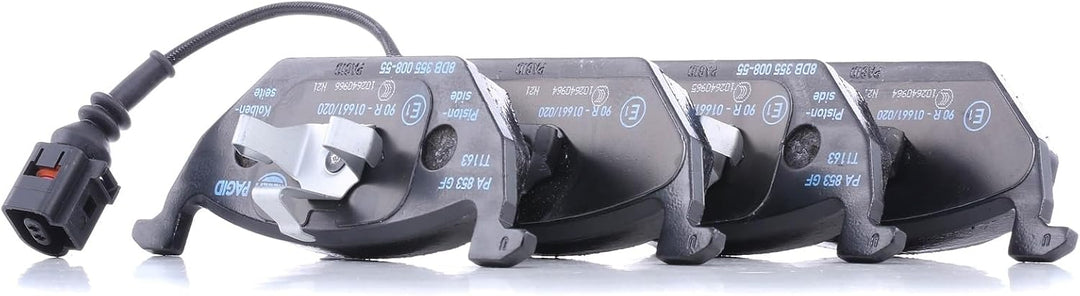HELLA PAGID 8DB 355 008-551 Bremsbelagsatz - T1163 - Dicke/Stärke: 19.7mm - Bremssystem: Teves - mit