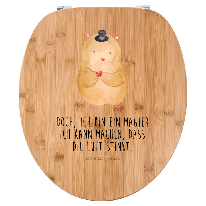 Mr. &amp; Mrs. Panda Motiv WC Sitz Hamster mit Hut - Geschenk, WC-Sitz, Zylinder, Klobrille, Zauberer, T