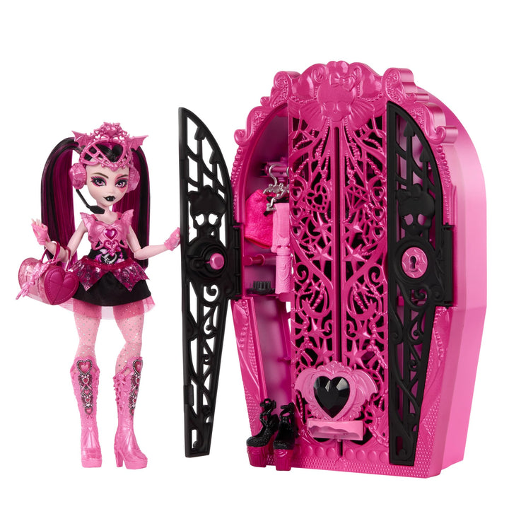 Monster High Skulltimate Secrets Puppen- und Accessoire-Set, Monster Mysteries Draculaura mit Kleide