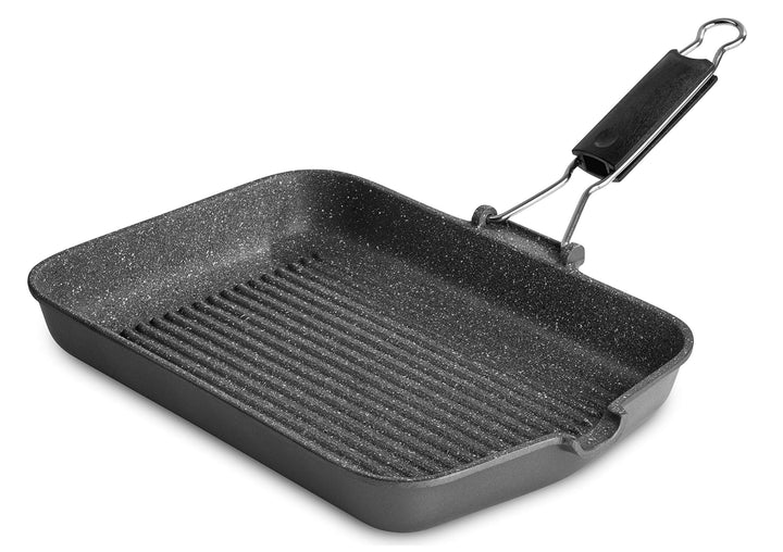 Lagostina Spezieller Antihaftgrill, Aluminiumdruckguss, grau, 24 x 36 cm, 24 x 36 cm
