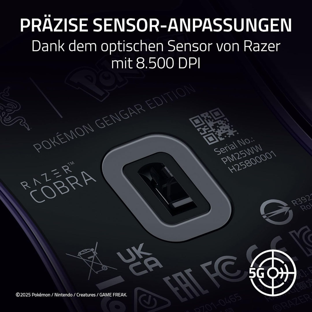 Razer Cobra Gengar Edition - Leichte kabelgebundene Gaming-Maus - 8500 DPI Sensor - 58g - optische M