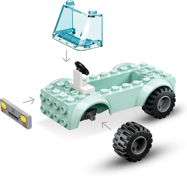 LEGO 60382 City Tierrettungswagen, Tierspielzeug mit Hunde- und Katzenfiguren sowie 2 Tierarzt-Minif