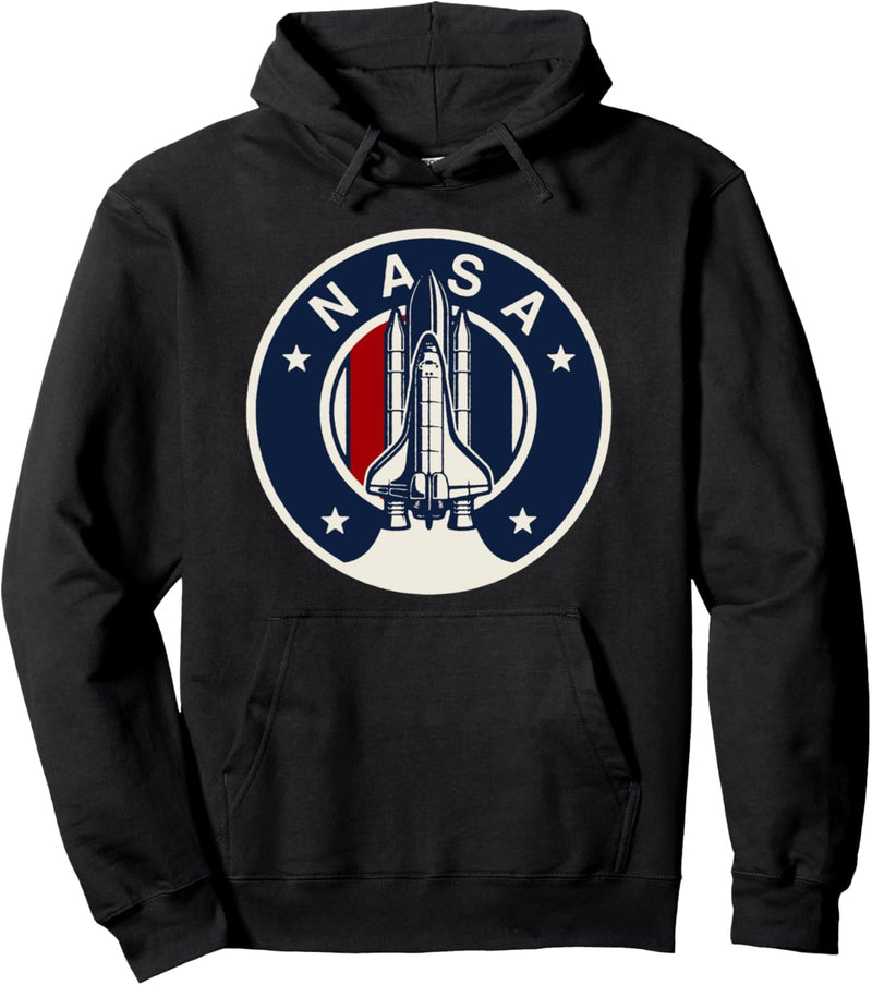 NASA Americana Red White And Blue Logo Pullover Hoodie