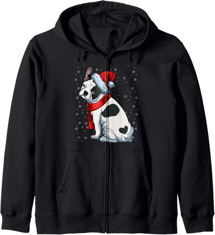 Französische Bulldogge Frenchie Bully Weihnachten Hunde Kapuzenjacke